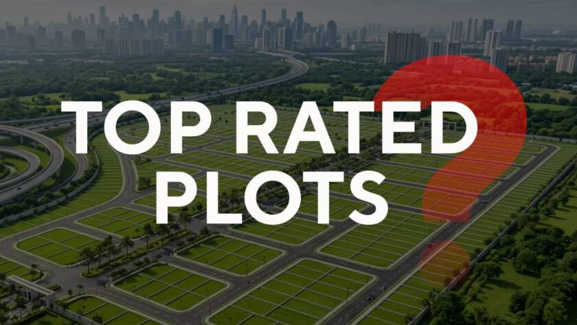 Top rated residential plots layout near city with road connectivity