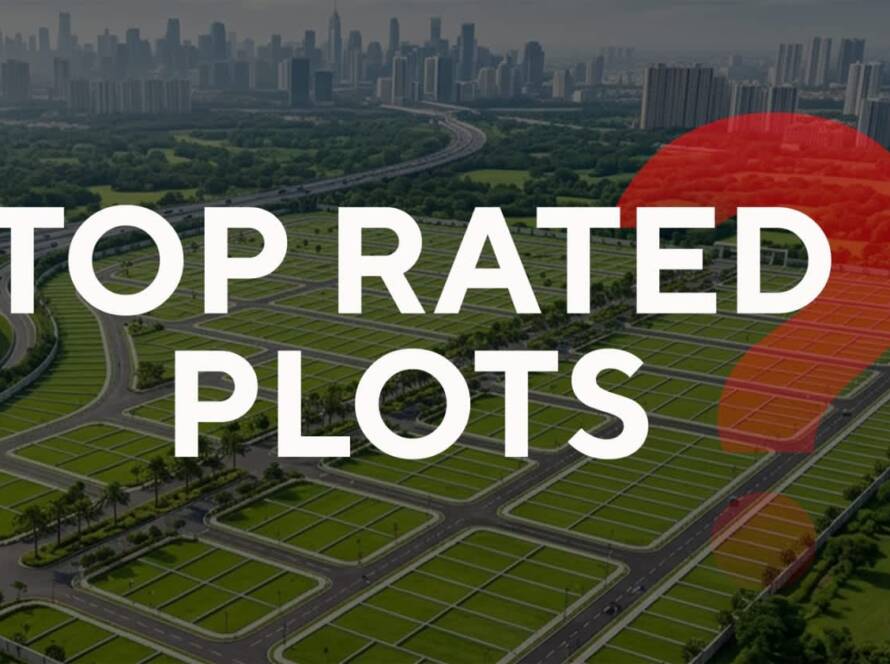 Top rated residential plots layout near city with road connectivity