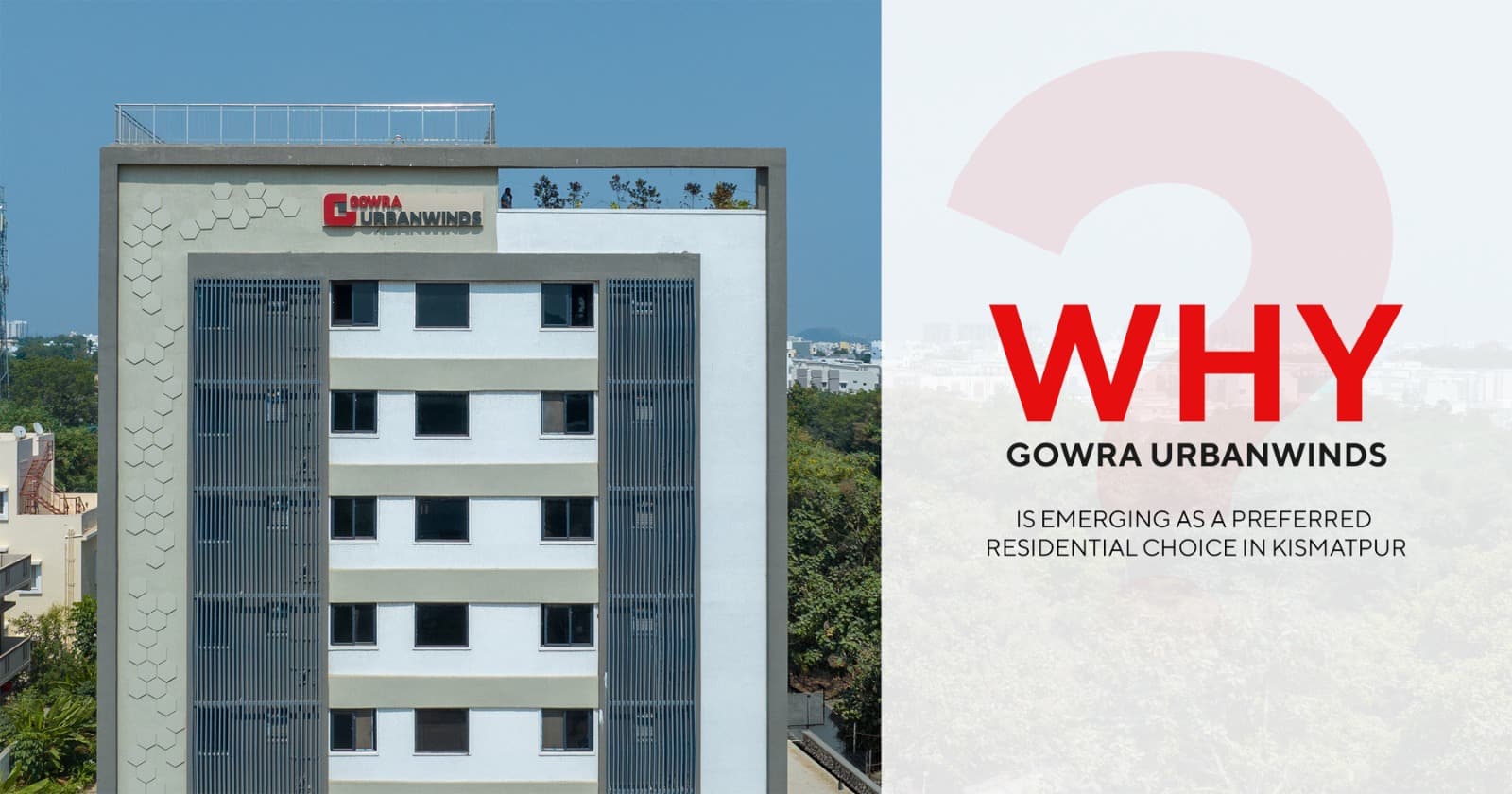 Gowra UrbanWinds residential building in Kismatpur