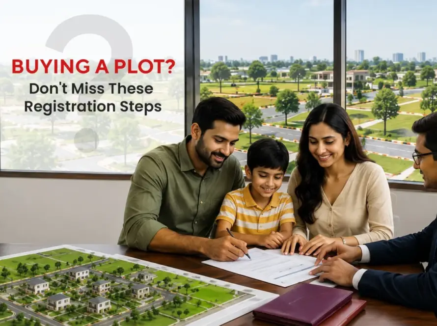 Plot registration process in Telangana explained with legal documents, property buyer, and registration office